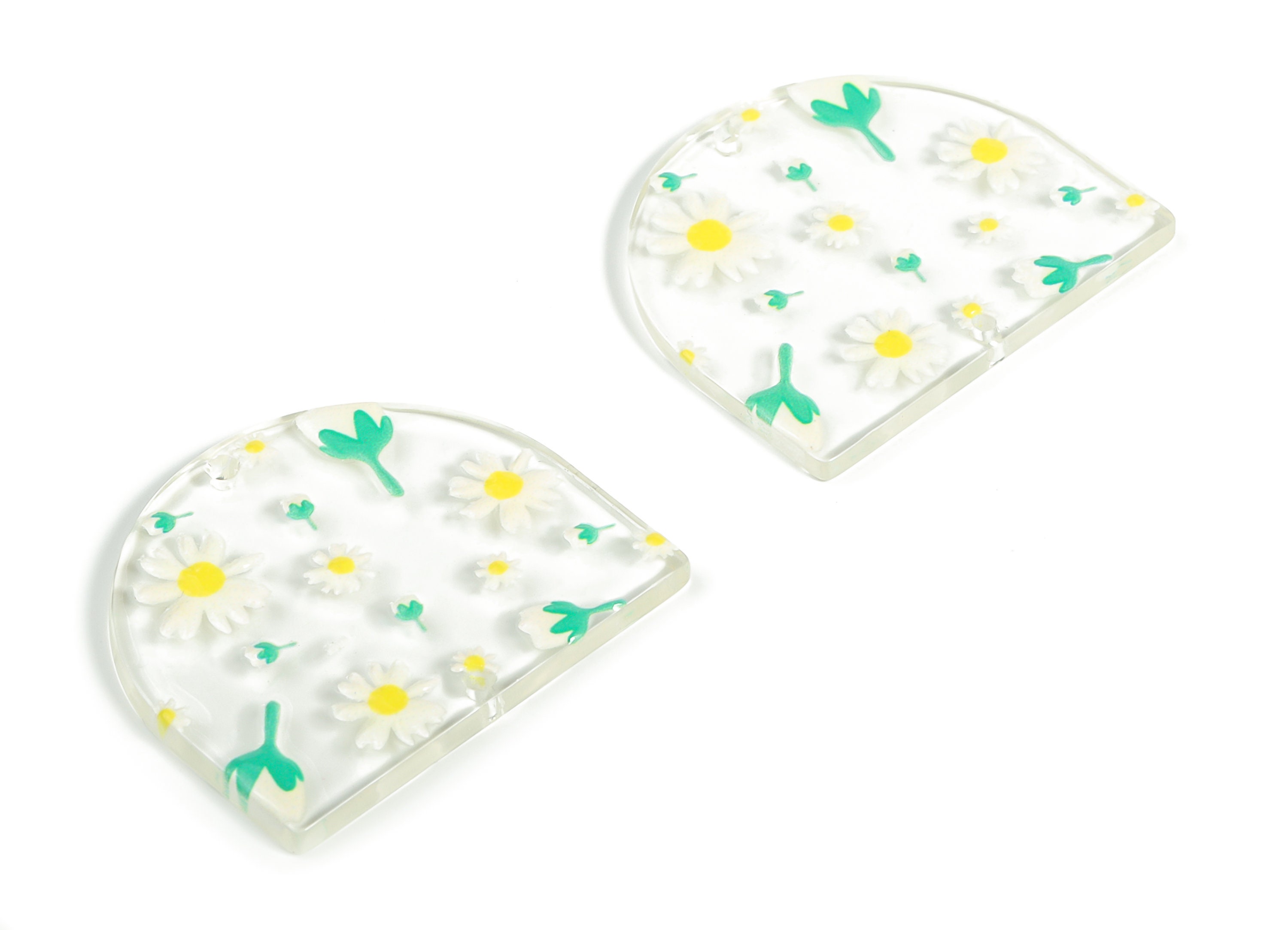 Jewelry & Beauty Connectors AC1218A697 Semi Circle Earring Connector