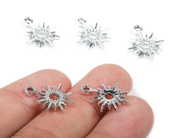 素敵な Alloy Sun Sun Alloy - Earrings Sun Alloy Zinc - Charms アクセサリー