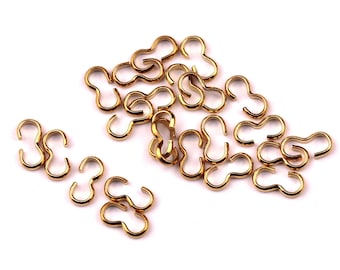 6.2mm Brass 3 Shaped Connector - Raw Brass 3 Shaped Connectors - Charms Knot - Jewelry Supplies - Making Jewelery - 35x35x1mm - PP1151