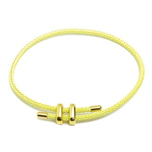 Braided Rope Bracelet Stainless Steel Clasp - Brass Adjustable Woven Cord Bracelet - Minimalist Adjustable Beading Bracelet Making -HM1070J