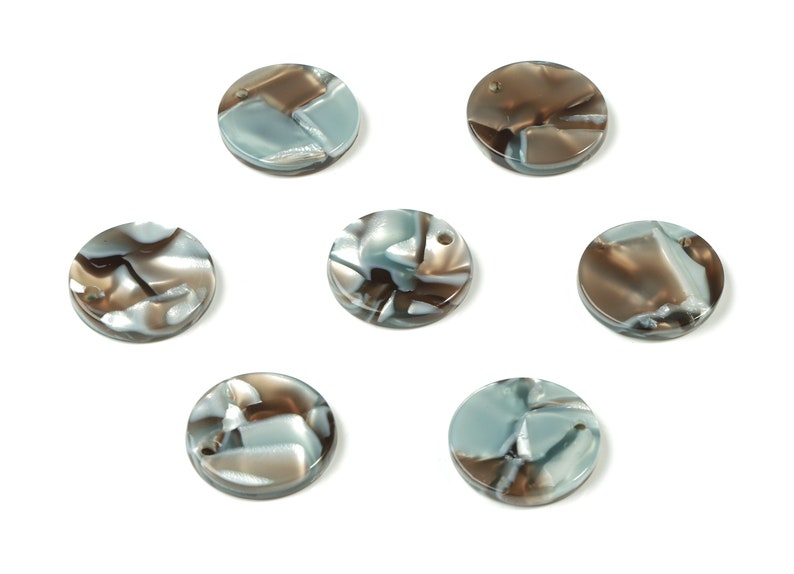 Acetate Coin Earring Charms AC1107-A22 Earring Findings Round Pendant Color Code:A22-16.09x16.09x2.64mm Jewelry Supplys