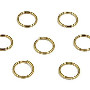 Raw Brass Round Open Jump Rings -  Circle Open Jump Rings - Not Soldered - Findings- Jewelry Making Supplies - 10.17x10.17x0.99mm- PP4360