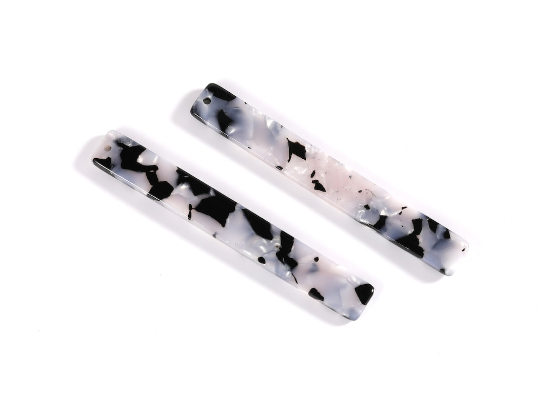 Acetate Stick Charms - Bar Earrings and Pendant - Earring