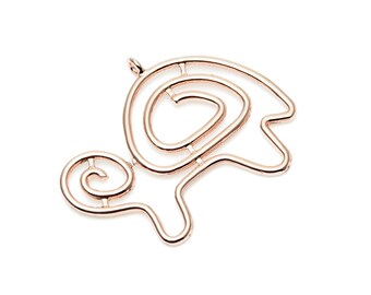 大特価 意味 Charms- Shaped Turtle Big Zinc Rose - Finding Earring Alloy アクセサリー