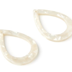 Acetate Drop Charms - Drop Earrings and Pendant - Earring Findings - Jewelry Supplies - Color Code: A12 - 31x2.5mm - AC1023F