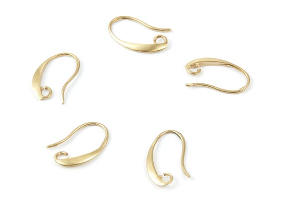 Brass Earring Wires Brass Earring Hooks Copper Ear Wire | Etsy