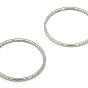 Round Hoop Connector Circle Ring Links 201 Stainless Steel Jewelry Making 11mm ALL SIZES 6mm 7mm 8mm 9mm 10mm ... 45mm 50mm 60mm SS1367 image 9