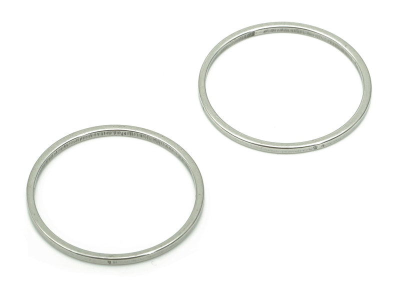 Round Hoop Connector Circle Ring Links 201 Stainless Steel Jewelry Making 11mm ALL SIZES 6mm 7mm 8mm 9mm 10mm ... 45mm 50mm 60mm SS1367 image 9