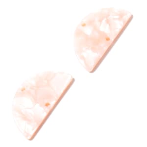 Acetate Semicircle Connectors Charms - 2 Holes - Semicircle Earrings - Earring Findings - Color code: A53 - 30x15x2.5mm - AC1061-A53