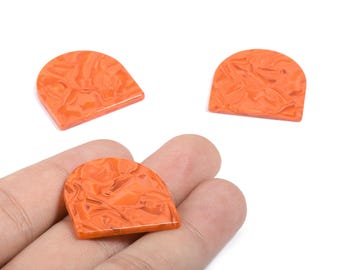 Acetate D Charms - D Earrings & Pendant - No Hole - Earring Findings - Jewelry Supplies - Color Code:A459 - 27.49x26.42x2.61mm - AC1747-A459