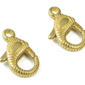 Raw Brass Lobster Clasps - Brass Trigger Clasps – Jewelry Clasps - Brass Parrot Clasp - Jewelry Making Supplies - 17.84x12.09x2.4mm - PP4378