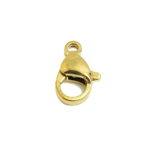 Può includere: Chiusura a moschettone in metallo dorato per la creazione di gioielli. La chiusura è una scelta popolare per collane, braccialetti e altri progetti di gioielli.