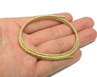 52cm Magnetic Rope Bracelet - Brass Adjustable Handmade Magnetic Rope Jewelry - Unisex Gold Magnetic Rope Necklace Making - HM1068I