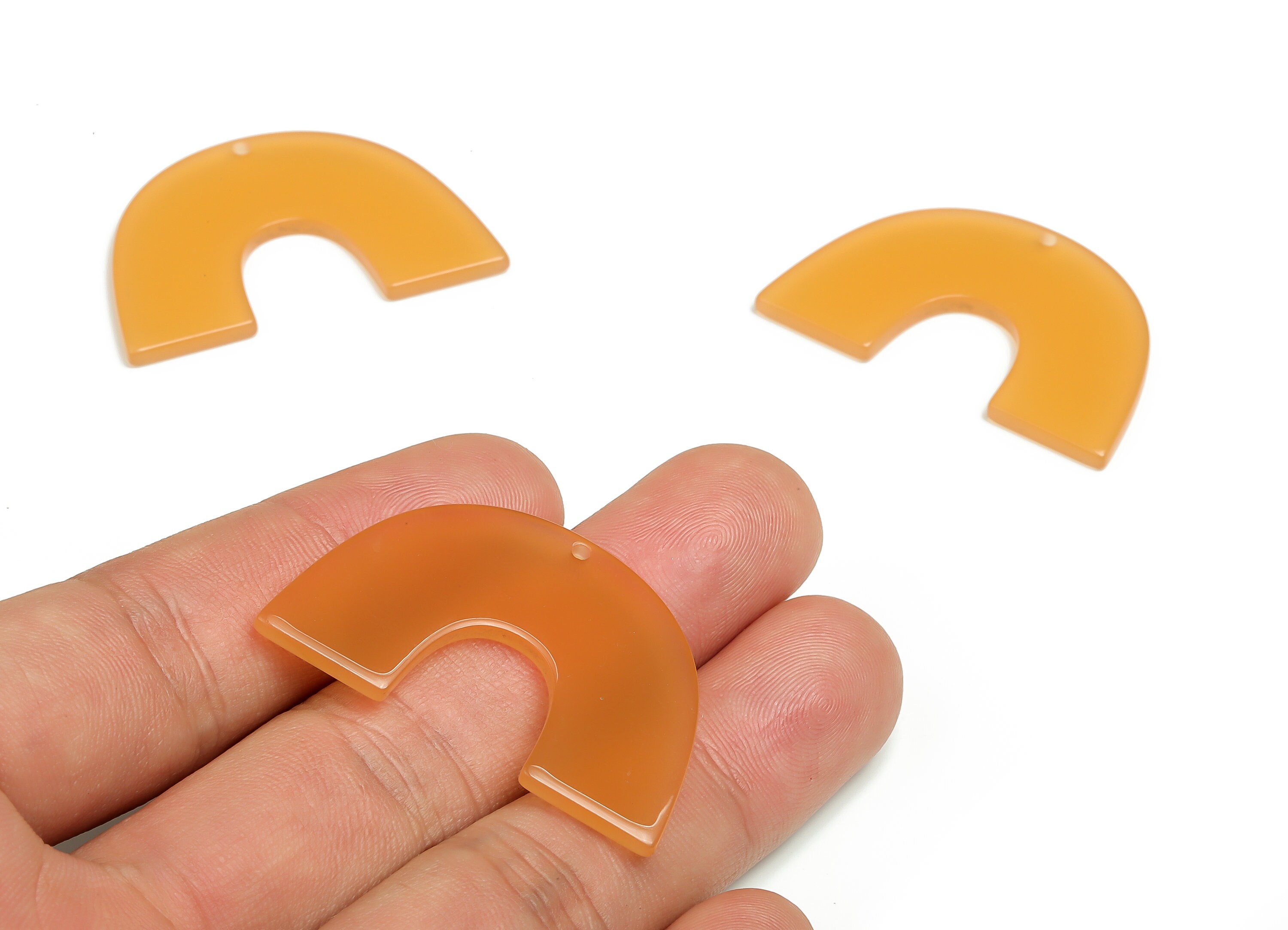 上品スタイル Acrylic Luminous Phosphoric Charms- Earring Semicircle アクセサリー