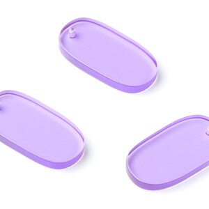 Acrylic Oval Earring Charms - Oval Shaped Pendant - Earring Findings - Jewelry Supplies - Color Code:A72 - 26.7x14x2.6mm - AC1156AD image 3