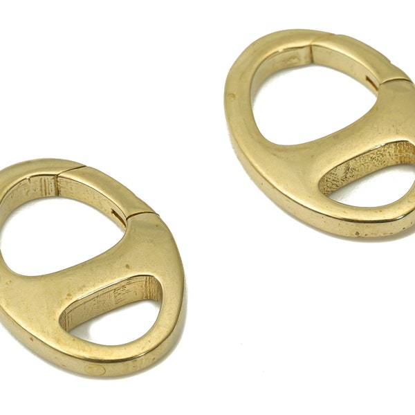 Raw Brass Oval Lobster Claw - Brass Trigger Clasps – Jewelry Clasps - Brass Oval Clasps - Jewelry Supplies - 16.54x11.28x2.38mm - PP5246