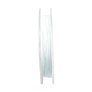 May include: A spool of white thread on a clear plastic bobbin.