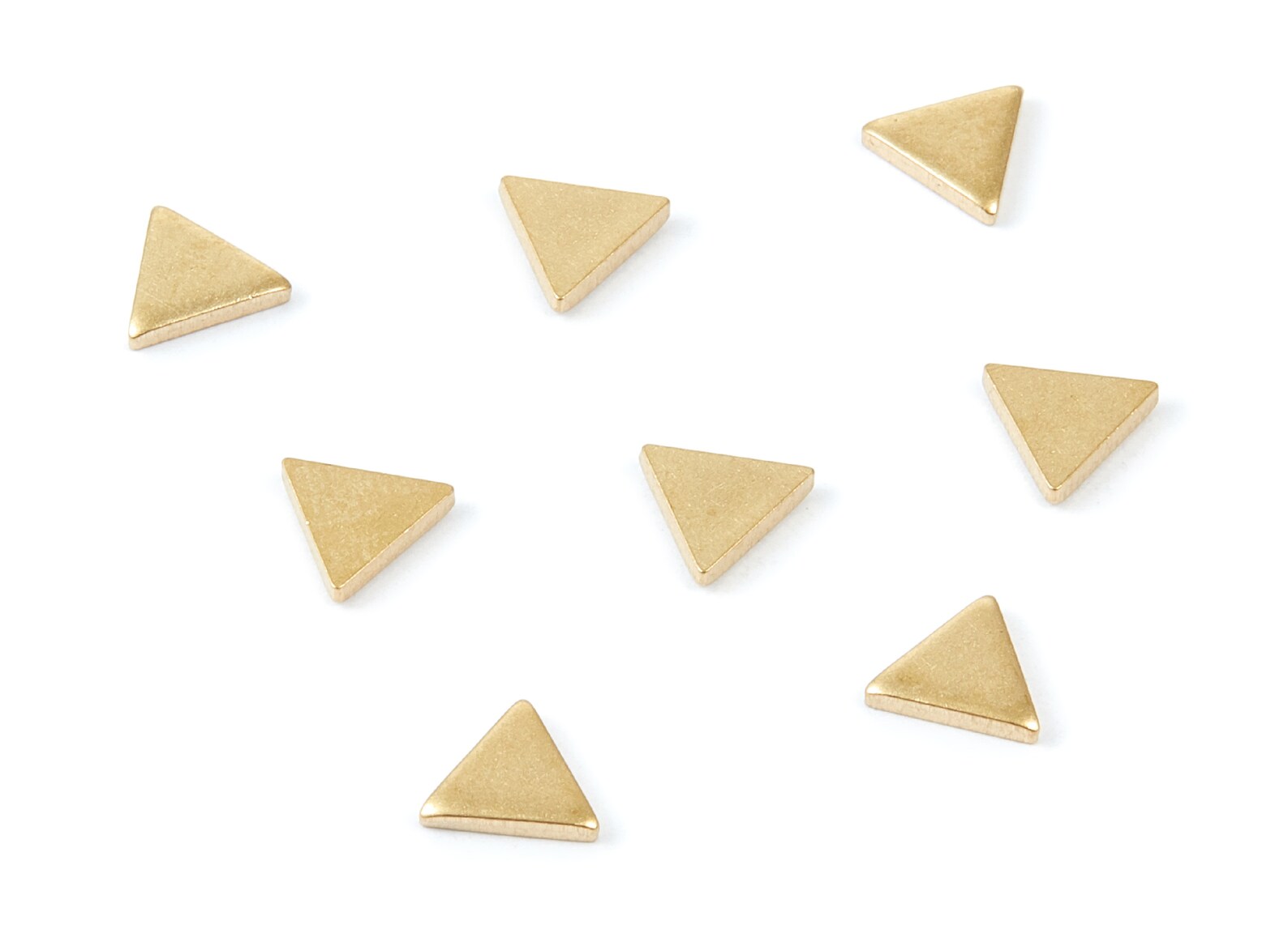 Brass Triangle Charms Raw Brass Triangle Pendant Earring Etsy