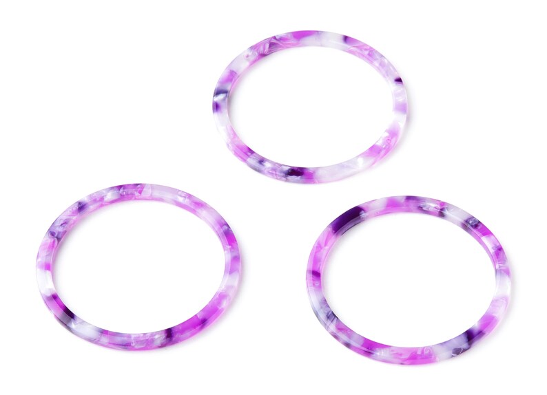 Cyclade Acetate Hoop Earrings
