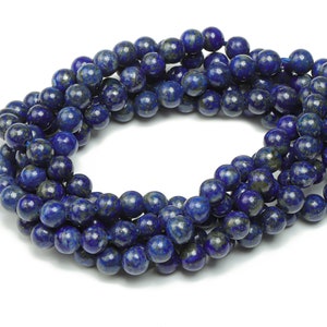 Lapis Lazuli Round Beads 4mm - 15.5 inch - Round Gemstone Beads - Natural Stone Beads - 4x4m - NS1497