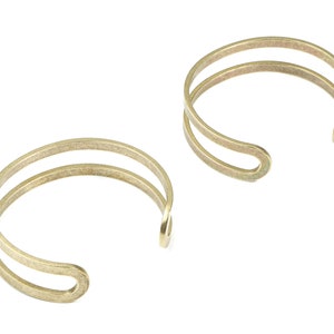 Brass Hammered Bracelet Raw Brass Bracelet Brass Wire Bangle Jewelry ...