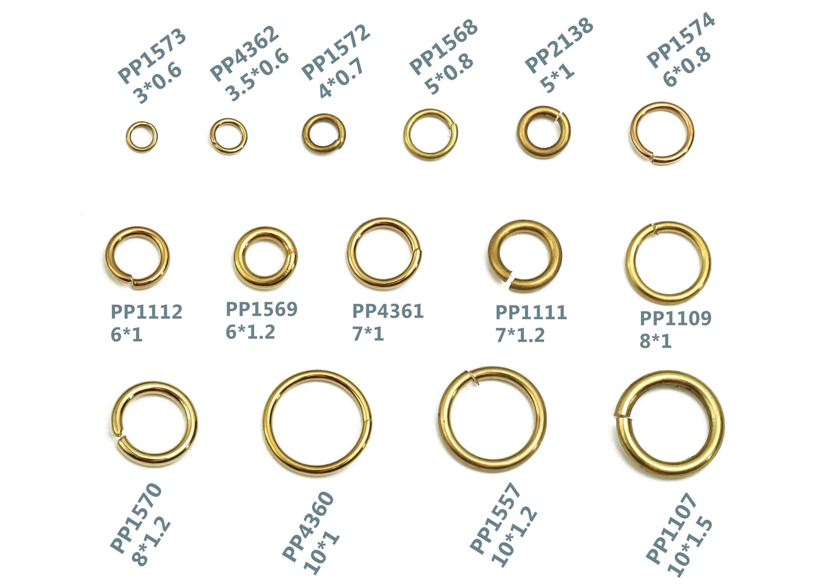 Brass Open Jump Rings 8x1mm Raw Brass Jump Rings Etsy