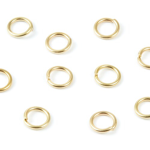 Brass Open Jump Rings 3.1x0.5mm Gold Tone Plated Brass Etsy