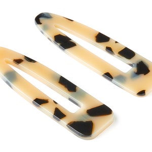 Acetate Acrylic Hair Barrette - Tortoise Shell Hair Clip - Blonde Hair Barrette - Color Code:A250 - 69.2x20.4x2.4mm - AC1546-A250