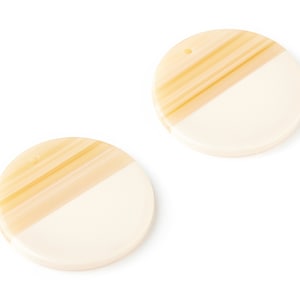 Acetate Acrylic Earring Charms - Tortoise Shell Earrings - Coin Shaped Pendant - 1 Hole - Earring Findings - 30x30x2.7mm - AC1421F