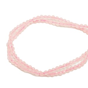2.5mm Rose Quartz Round Beads - Crystal Beads - Gemstone Rose Quartz Beads - 15.5 &quot;/ Strand Faceted Round Beads - Rose Quartz Beads - NS2051