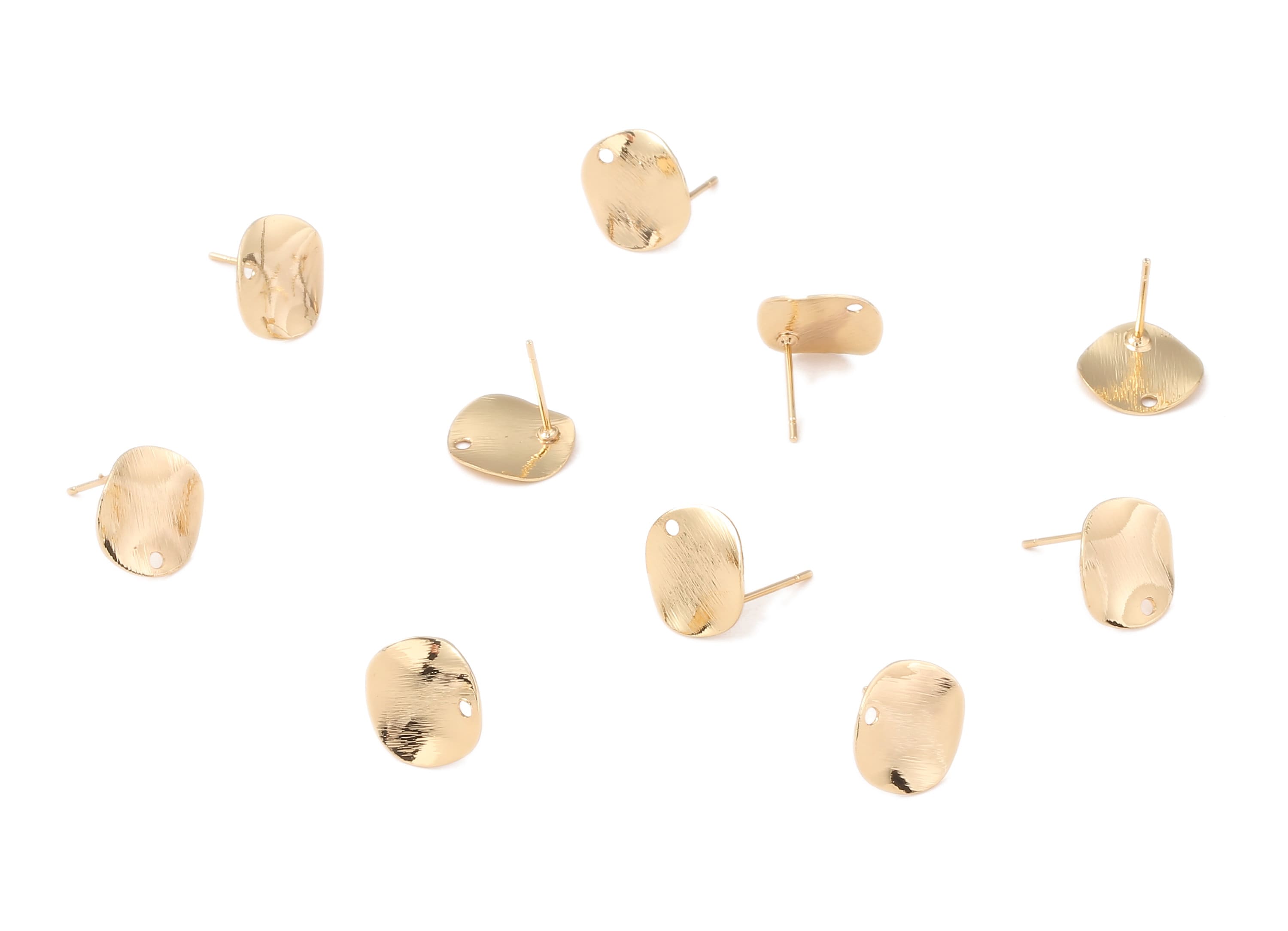 Brass Earring - Circle Detail