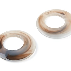 Resin Charms - Resin Earrings - Circle Shaped Earrings Charms - Earring Findings - Jewelery Making - 38x38x4,83mm - AC1275A