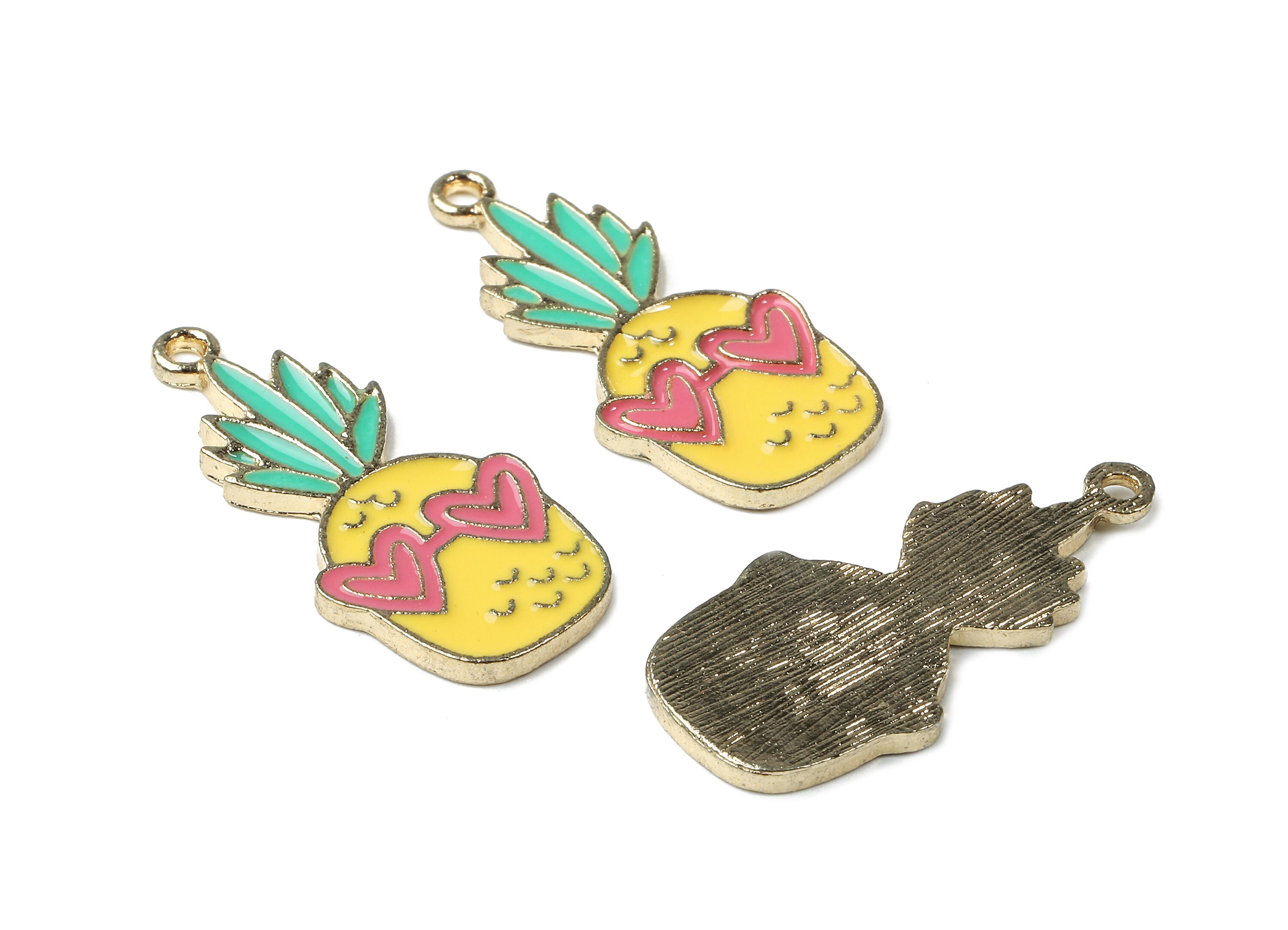 新品✨NEW TOP CHARM PINEAPPLE Alloy Pineapple Charms - Zinc Alloy Pineapple Earrings