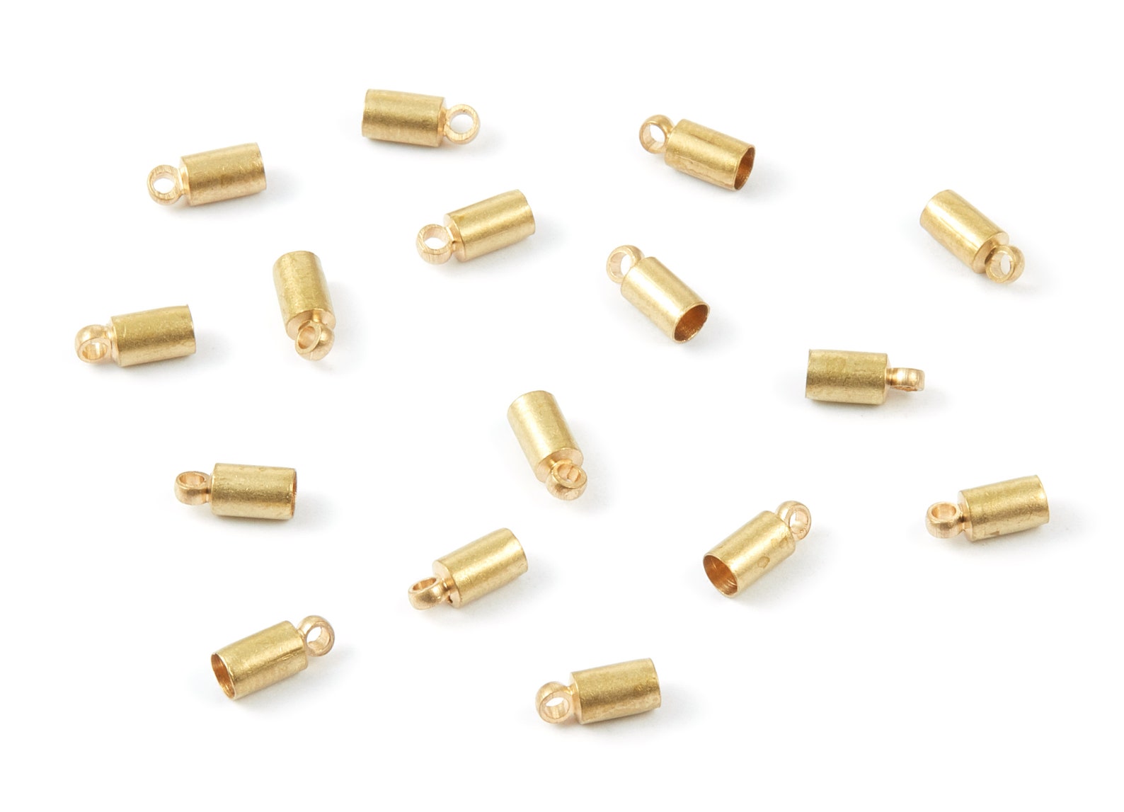 Brass Tassel End Caps Raw Brass Barrel End 3.58 Cord Etsy