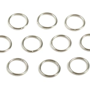 Stainless Steel 0.8x8 Jump Rings - Stainless Steel Open Jump Rings - Stainless Steel Connectors - Jewelry Supplies - 8x8x0.85mm - SS1158