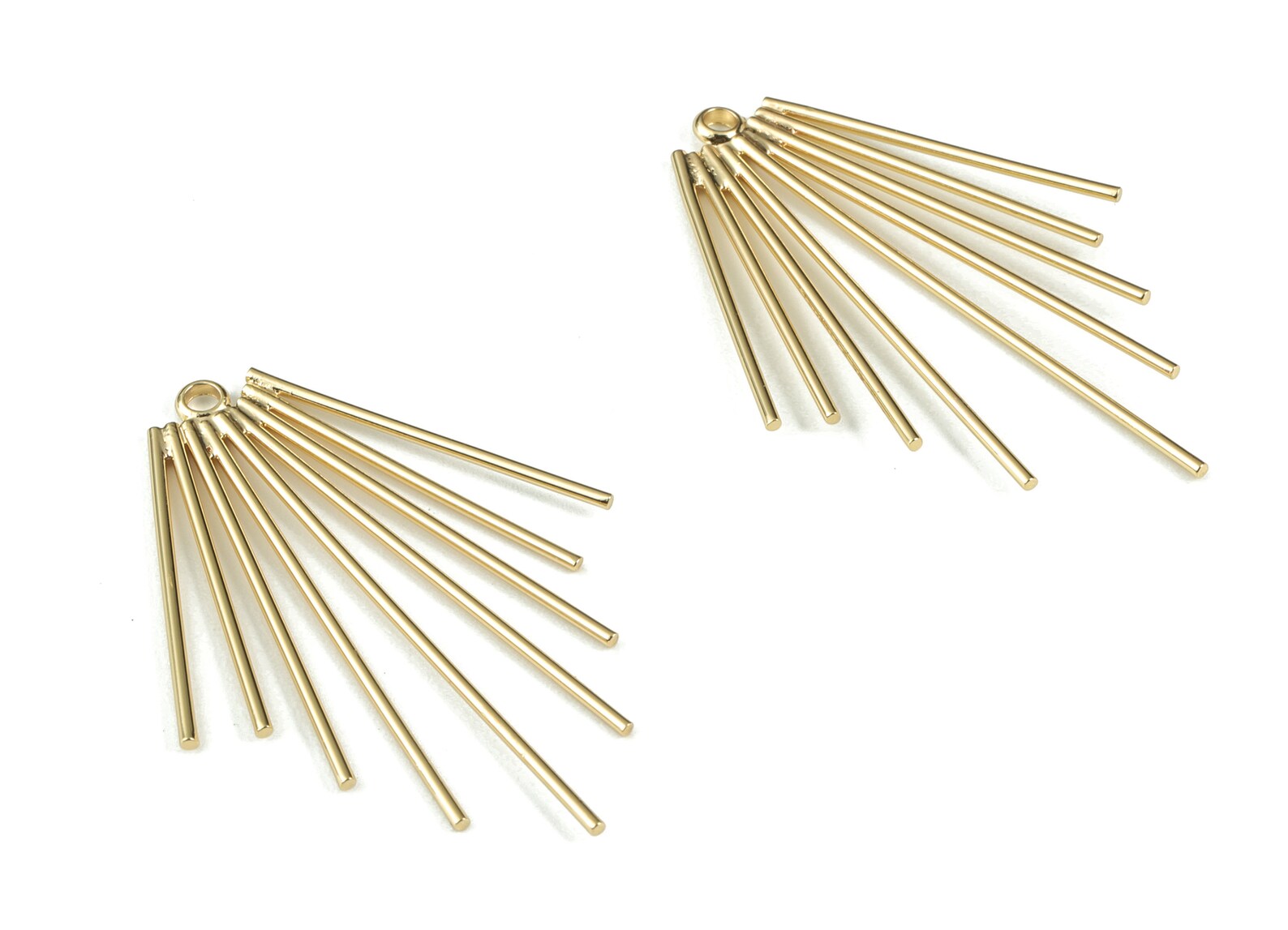 18K Gold Plated Stainless Steel Fringe Earrings main image 0