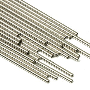 Srebrne tuby Himmeli - mosiężne okrągłe koraliki Himmeli DIY - okrągłe rurki do geometrii - do roślin powietrznych - 2x0,2 x 70 mm - PP4568S-70