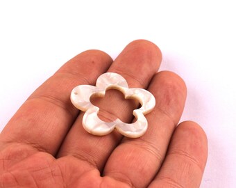 Acetate Flower Charms - Flower Earrings and Pendant - Earring Findings - Jewelry Supplies - Color Code: A12 - 31x32x2.5mm - AC1054B