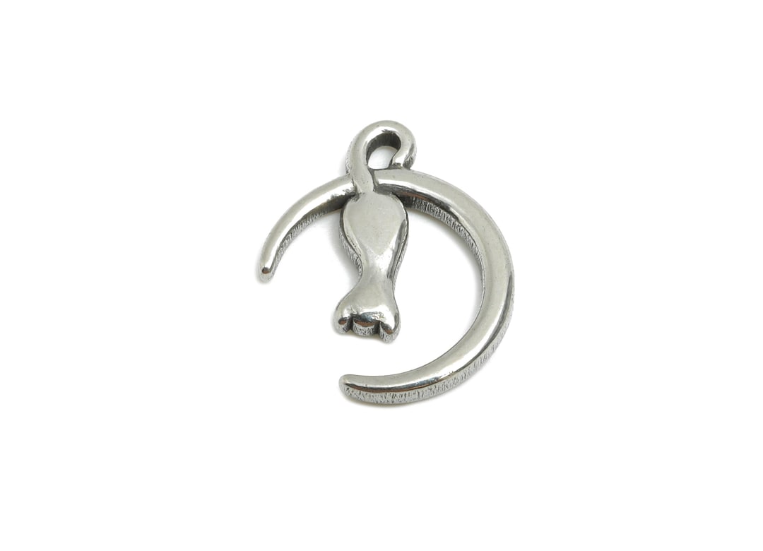 Collana con ciondolo gatto luna per accessori di gioielli in
