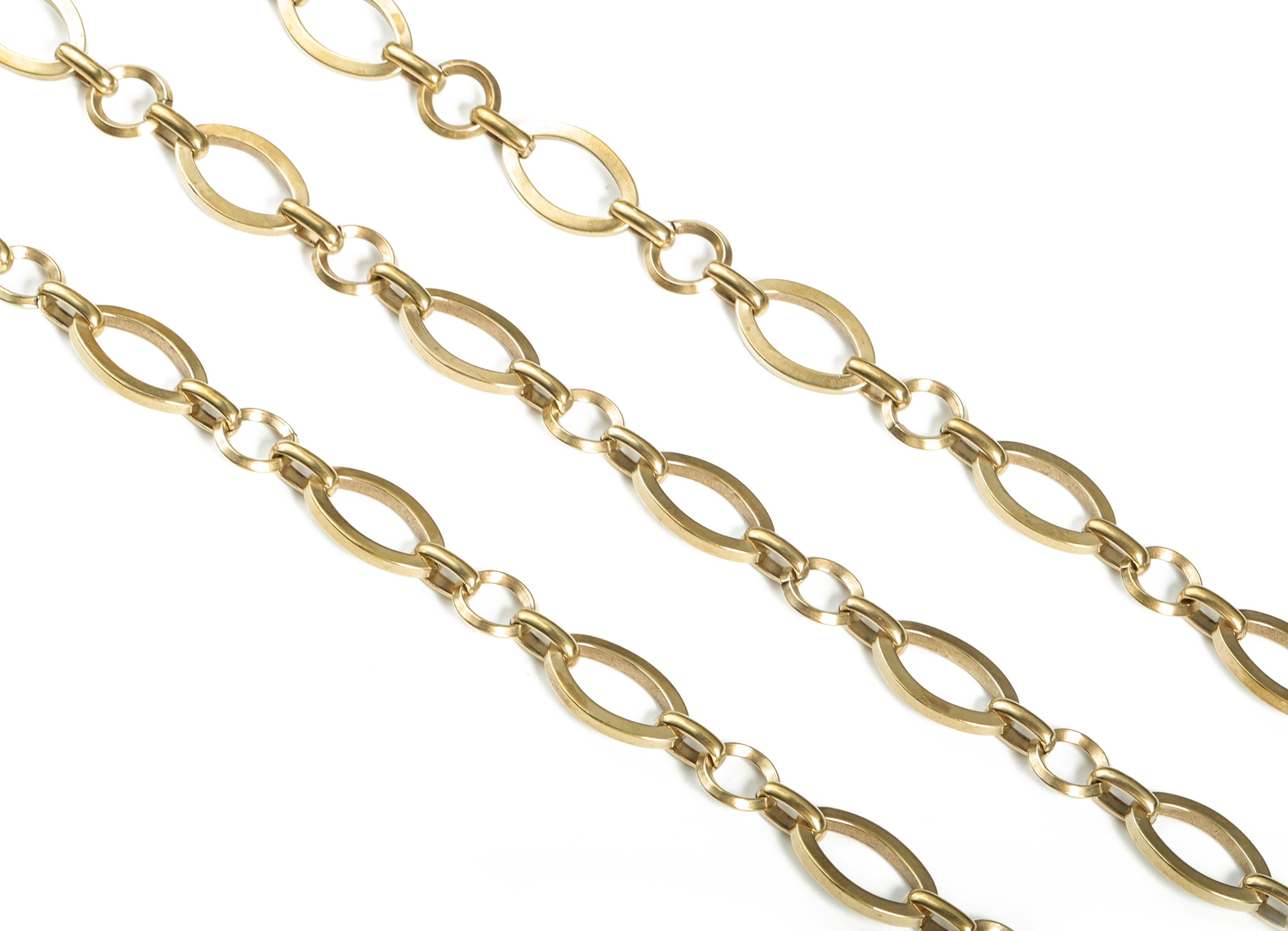 Oval Paper Clip Layering Chain Raw Brass Flat Oval Cable Etsy