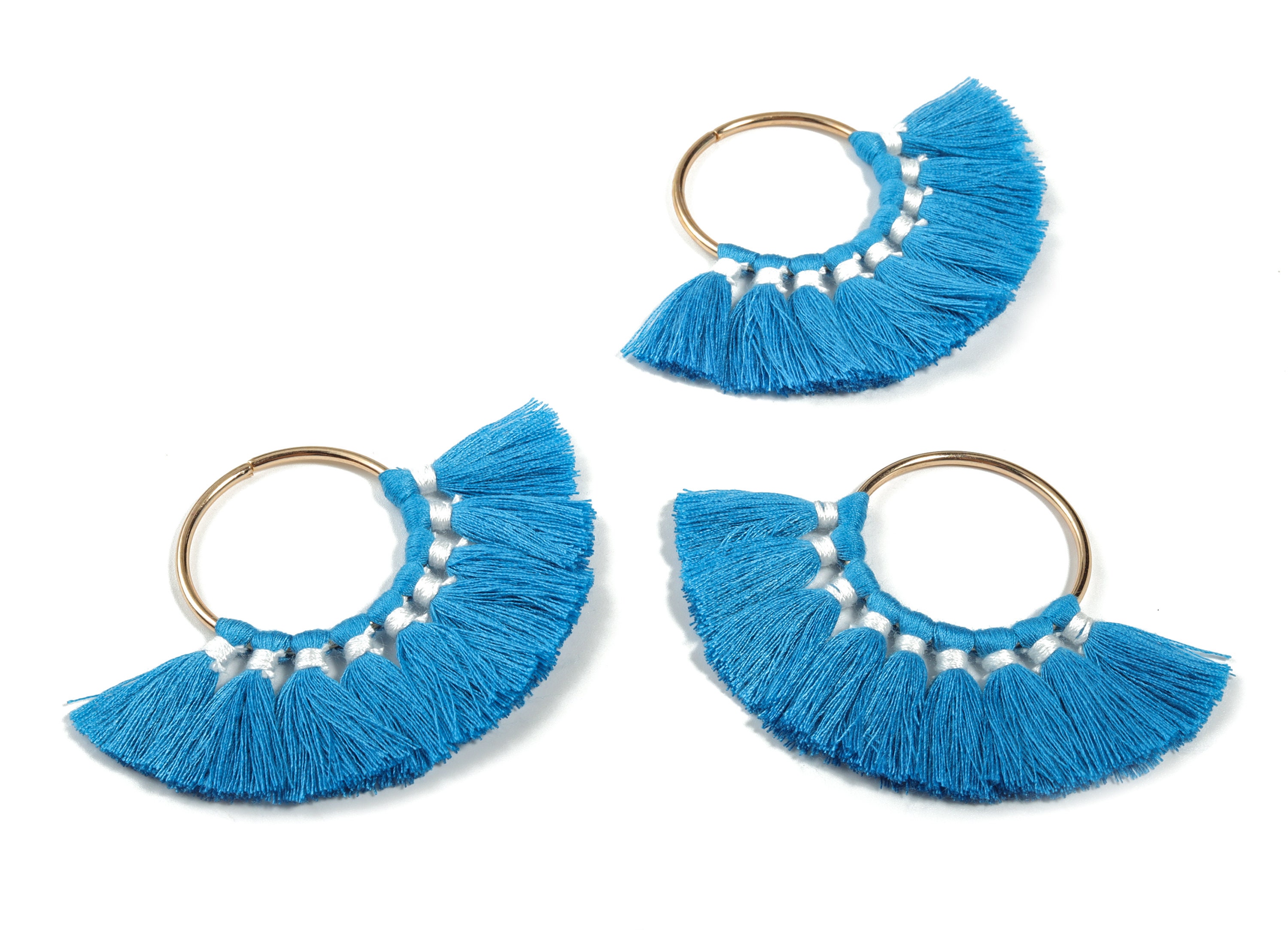 アクセサリー sho&nan Fan Tassel Earring Charms With Ring - Tassel Earring Pendant