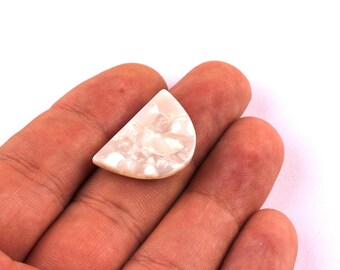 Acetate D Charms -D Earrings and Pendant - Earring Findings - Jewelry Supplies - Color Code: A12 - 17x25x2.5mm - AC1058C