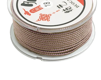 2mm Nylon Braided Rope - Two Color Eight Strand Rope - Crafting Braided String - Handwoven Rope - Woven Nylon Craft Cord - 10m/Roll -HM1061D