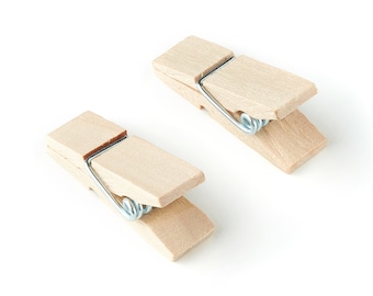 Wooden Mini Clothespins - Hanging Photos - Picture Hanger - Clothespins Findings - 37.06x10.41x16.88mm - BB1061