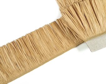 Raffia Tassel – Raffia Tassels Strip – Raffia Grass Tassels Skirt – Jewelry Accessories – Earring Finding - 100mm x 1.2mm -RS1072