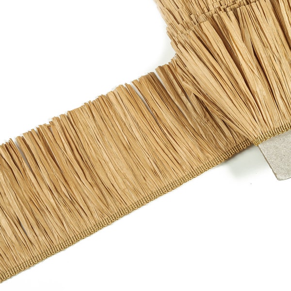 Raffia Quaste – Raffia Quaste Streifen – Raffia Grass Quasten Rock – Schmuck Zubehör – Ohrring Finding - 100mm x 1.2mm -RS1072