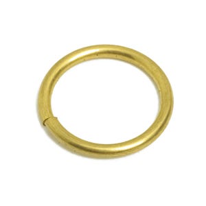 Brass Open Jump Rings - Jewelry Connector Rings - Raw Brass DIY Jewelry Making Supplies - Crafting and Beading Rings - 12x12x1.2mm - PP11392