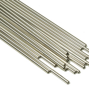 Silver Tone Himmeli Tubes - Brass Round Himmeli DIY Tube Beads - Circle Pipes for Geometric - For Air Plants -2.5x0.2x275mm- PP4569S-275
