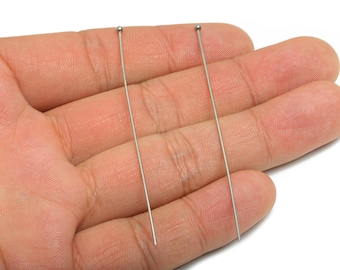 0.7*70mm Steel Ball Head Pin - Beading Wire for Jewelry - Ball Head Pins for Jewelry Making - Crafting Headpins for Beaded Jewelry-SS2132-70