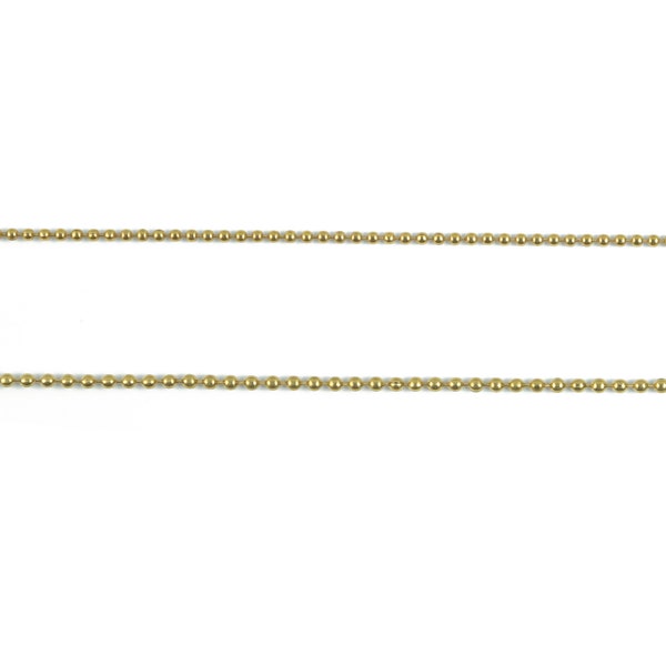 Petite chaîne boule - Chaîne boule en laiton - Chaîne de perles en laiton brut - Mini chaîne de perles - Semi boule - pour collier - Pour bracelet - Fabrication de bijoux